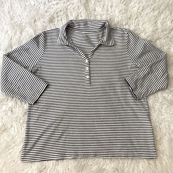 Lands’ End striped long sleeve Top - Picture 5 of 5